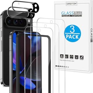 OMOTON 3+2 Pack Google Pixel 9 Pro XL Protectors
