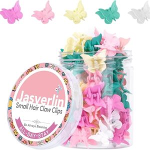 Colorful Butterfly Hair Clips – 50 pcs