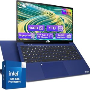 15.6″ FHD Student Laptop, 16GB RAM, 1TB SSD