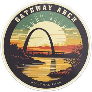 Gateway Arch National Park Waterproof Sticker