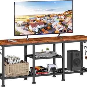 Furologee 55-Inch TV Stand with Open Shelves