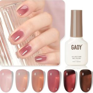 GAOY Rose Garden Sheer Gel Nail Polish Kit