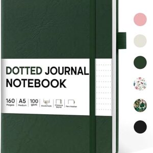Hardcover A5 Bullet Journal – Dark Green