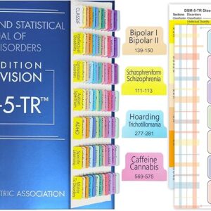 Upgraded DSM-5-TR Index Tabs with Guide