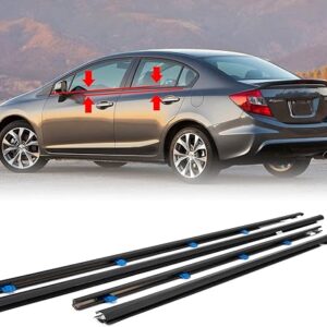 4Pcs Window Moulding Trim Seal for Honda