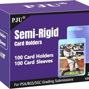 100ct Semi Rigid Card Holders & Sleeves