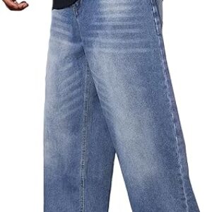 Men’s Wide Leg Baggy Denim Jeans