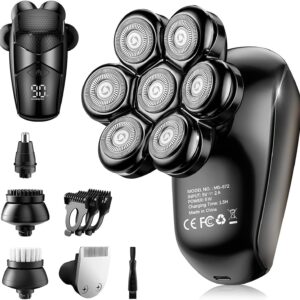 5-in-1 Waterproof Detachable Head Electric Shaver