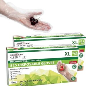 Disposable Long Cuff Poly Gloves – One Size