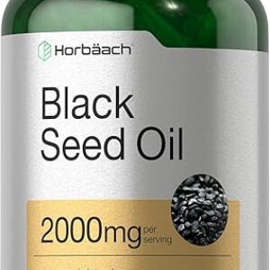 Horbäach 2000mg Black Seed Oil Softgels
