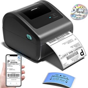 Bluetooth 4×6 Thermal Shipping Label Printer