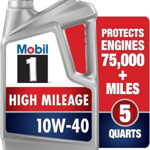 Mobil 1 High Mileage 10W-40 Motor Oil