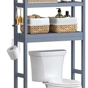 SONGMICS 3-Tier Over Toilet Organizer, Grey