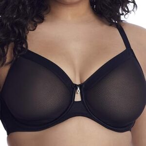 Curvy Couture Sheer Mesh Underwire Bra