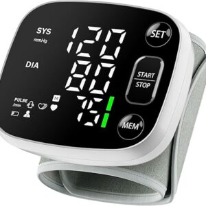 Rechargeable Wrist Blood Pressure Monitor with Display