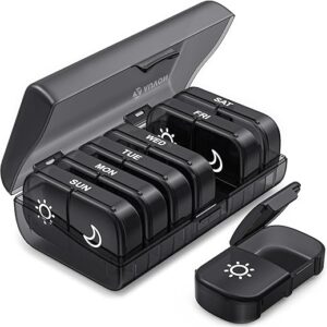 AUVON XL Weekly Pill Organizer – 7 Day AM PM