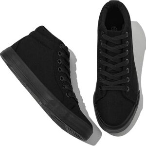XRH Women’s Black Canvas High Top Sneakers
