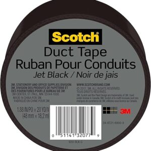 Scotch Jet Black Duct Tape, 1.88 in