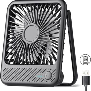Koonie USB Desk Fan, 180° Tilt, 3 Speeds