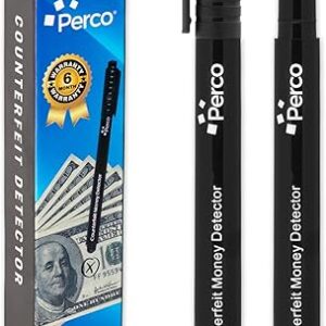 Perco Counterfeit Money Detector Pen (2 Pack)