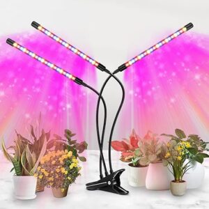 3-Head LED Grow Light with Timer