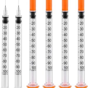29G 1cc 1/2″ Disposable Syringes – 100 Pack