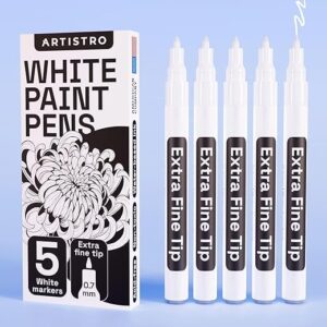 ARTISTRO 5 White Paint Pens – Multi-Surface