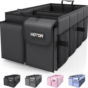 HOTOR Car Trunk Organizer – Foldable, Black