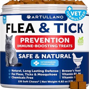 Natural Cat Flea Treatment – Chewable Soft Chews