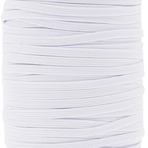Mandala Crafts 1/8 Inch White Elastic Bands