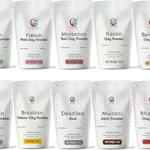 Pack of 10 Colorful Clays for DIY