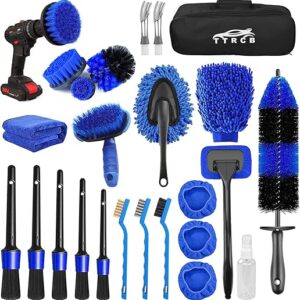 26-Piece Car Detailing Brush Set