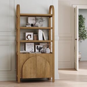 Nathan James Iris 3-Tier Wooden Bookshelf