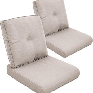 Set of 2 Outdoor Wicker Chair Cushions