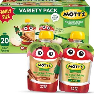 Mott’s No Sugar Added Applesauce 20-Pack