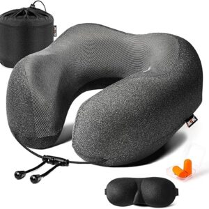 MLVOC Memory Foam Travel Pillow Kit