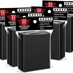 500 Black Card Sleeves and Toploaders