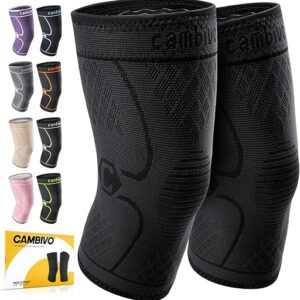CAMBIVO Knee Braces for Pain Relief – 2 Pack