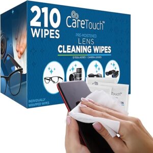 Care Touch Lens Wipes – 210 Individually Wrapped