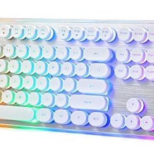 Retro Typewriter Keyboard with LED Backlight