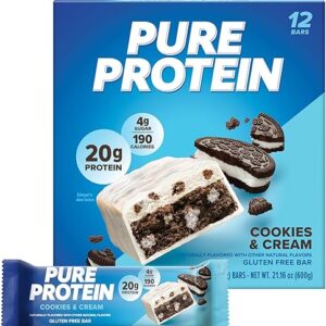 Pure Protein Bars, Cookies and Cream, 12 Pack