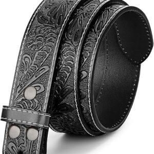 Western Leather Belt Strap for Men & Women