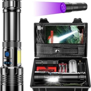 Shadowhawk 1,000,000LM Rechargeable Flashlight – 7 Modes
