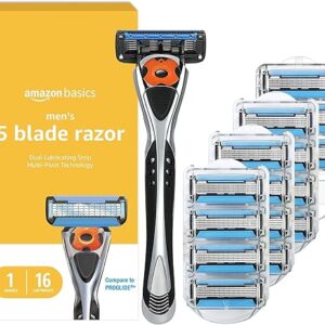 Amazon Basics 5-Blade Razor Set for Men
