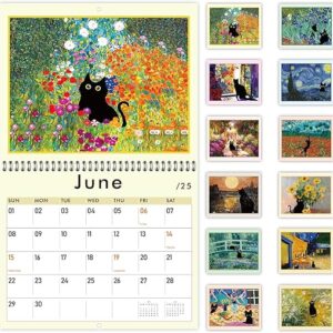 GuassLee 2025-2026 Cat Wall Calendar