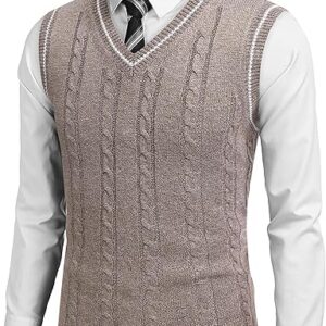 COOFANDY Men’s V Neck Sweater Vest