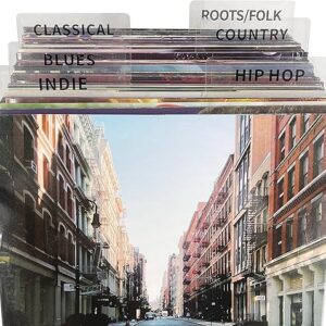 OrigoDeco Acrylic Vinyl Record Dividers – Set of 10