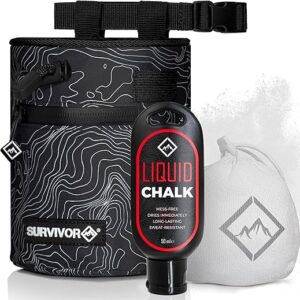 SURVIVOR Chalk Bag with Accessories – Topographical Map