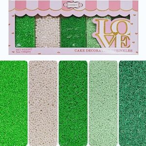 St. Patrick’s Green & White Sprinkles Mix