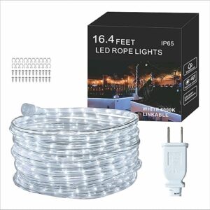 FORT 16.4ft Waterproof White LED Rope Lights